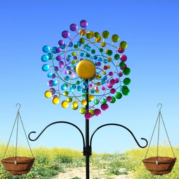 MMZP Multicolor Metal Garden Wind Spinner