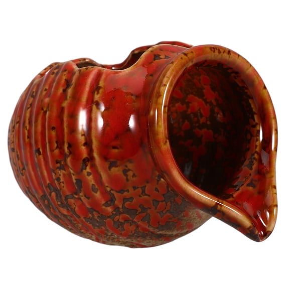 NICEXMAS Ceramic Jar Water Fountain Fish Pond Decorative Waterfall Ceramic Jar Fish Tank Water Dispenser