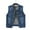 Dark blue, variant on Clearance Sale! Jean Vest for Women Multi Color Denim Vest Female Short Spring and Summer Slim Thin Burlap Sleeveless Shoulders Broken Holes Vest Jacket Purple L