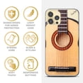 thumbnail image 4 of Case Yard iPhone-12/12-Pro Case Clear Soft & Flexible TPU Ultra Low Profile Slim Fit Thin Shockproof Transparent Bumper Protective Cover Drop Protective Cell Phone Cases (Acoustic Guitar), 4 of 8
