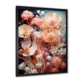thumbnail image 2 of Designart "Underwater Coral Marine Elegance II" Animals Framed Wall Art - Modern Pink Coral Living Room Framed Canvas Art, 2 of 6