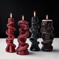thumbnail image 5 of JDH silicone Cylindrical Snake Shaped Aromatherapy Candle Silicone Mold Halloween Resin Candle Mold for Decorating Homes, 5 of 7
