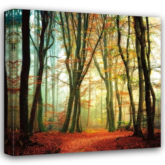 Lars Van De Goor 15x15 Gallery Wrapped Canvas Wall Art Titled - Colorfall