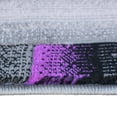 thumbnail image 5 of Masada Rugs Modern Contemporary Runner Area Rug, Purple Grey Black (2 Feet 4 Inch X 10 Feet 11 Inch) Runner, 5 of 6