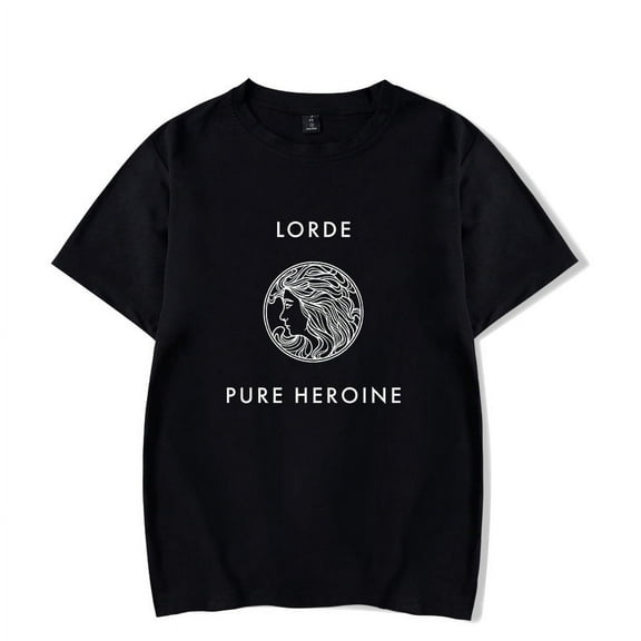 Lorde Pure Heroine T-Shirt Men/Women Streetwear T-Shirt Shirt Short Sleeve