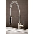 thumbnail image 3 of Gourmetier GSY8881DKL Kaiser Single-Handle Pre-Rinse Kitchen Faucet, Polished Chrome/Black Stainless Steel, 3 of 3