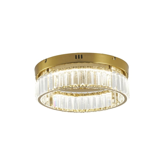 Bethel International LED Flush Mount in Brass Color
