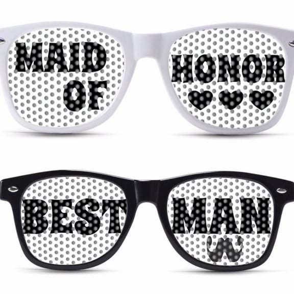 BEST MAN MAID OF HONOR SUNGLASSES WEDDING NERDY SEXY PARTY FAVOR