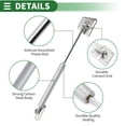 thumbnail image 6 of Unique Bargains 2 Set 7Ib/30N/3kg 10" Lift Support Struts Silver Tone for Kitchen Cabinet Door, 6 of 7