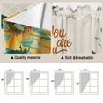 thumbnail image 5 of Sunflower Swag Curtains for Kitchen/Bedroom/Living Room, Summer Botanical Farmhouse Yellow Floral Rustic Scalloped Curtains 63 Inch Long, Window Swag Topper Curtains Valances 2 Panels Set 36"x63", 5 of 8
