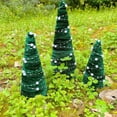 thumbnail image 5 of Set of 3 Velvet Christmas Trees Decoration Large Modern Velvet Cone Christmas Tree Figurine Decor Holiday Xmas Winter Indoor Home Tabletop Mantel Centerpiece, 5 of 9
