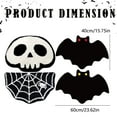 thumbnail image 2 of Halloween Decor Spider Web Bath Mat for Bathroom, Gothic Cute Halloween Decoration Black White Bath Mat, Non Slip Cartoon Bath Rug Bathroom Mat, Plush Shower Rugs Washable, 23.62x15.75", 2 of 6