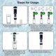 thumbnail image 4 of 5-in-1 Electronic PH Meter Tester, PH Meter with Backlit LCD Display, Water Quality Tester for Testing pH/TDS/EC/Temperature/Salinity, for Drinking W, 4 of 5