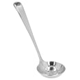 thumbnail image 4 of 304 Stainless Steel Long Handle Ladle Spoon Thicken Hot Pot Soup Spoon Kitchen Cooking ToolSilver Colander, 4 of 5