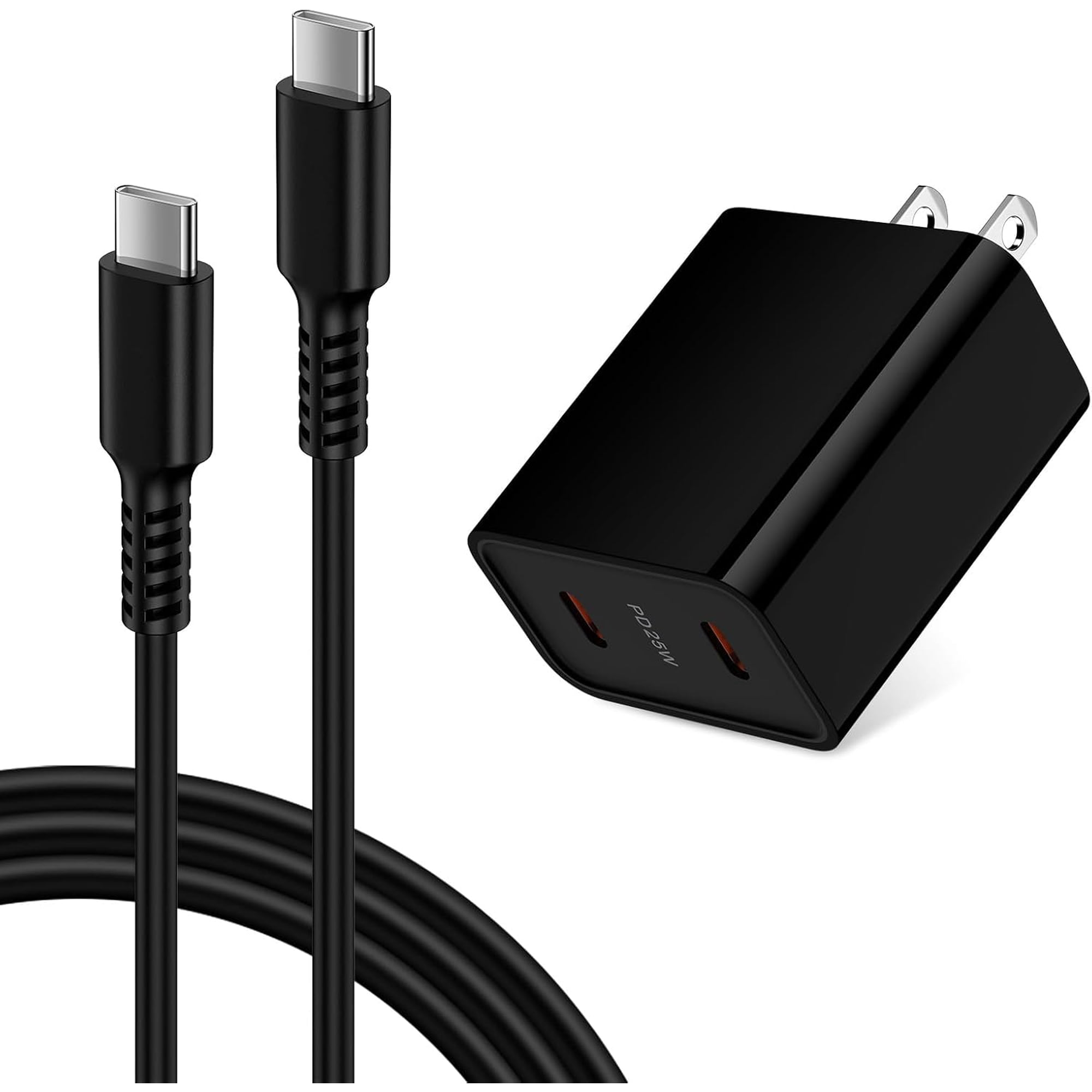 for 25W USB C Fast Charger for Moto Razr 2024, Edge+, G Power 5G 2025, G Stylus 5G 2024, for Samsung Galaxy S24/S23, Pixel 8a, 6FT Type C Cable