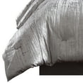 thumbnail image 3 of Riverbrook Home 7 Piece Comforter Set, King, Silver, Turin Silver Crinkle Velvet, Polyfill, Adult, 3 of 5