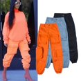 thumbnail image 3 of Pantalones casuales de cintura alta con bolsillos tridimensionales sueltos y de moda para mujer, estilo novio, primavera y otoño, cubrepiés combinados, 3 of 5
