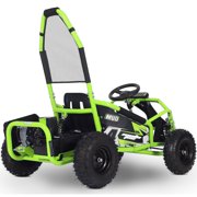 MotoTec Mud Kids Electric 48V 1000w Go Kart Full Suspension, Green