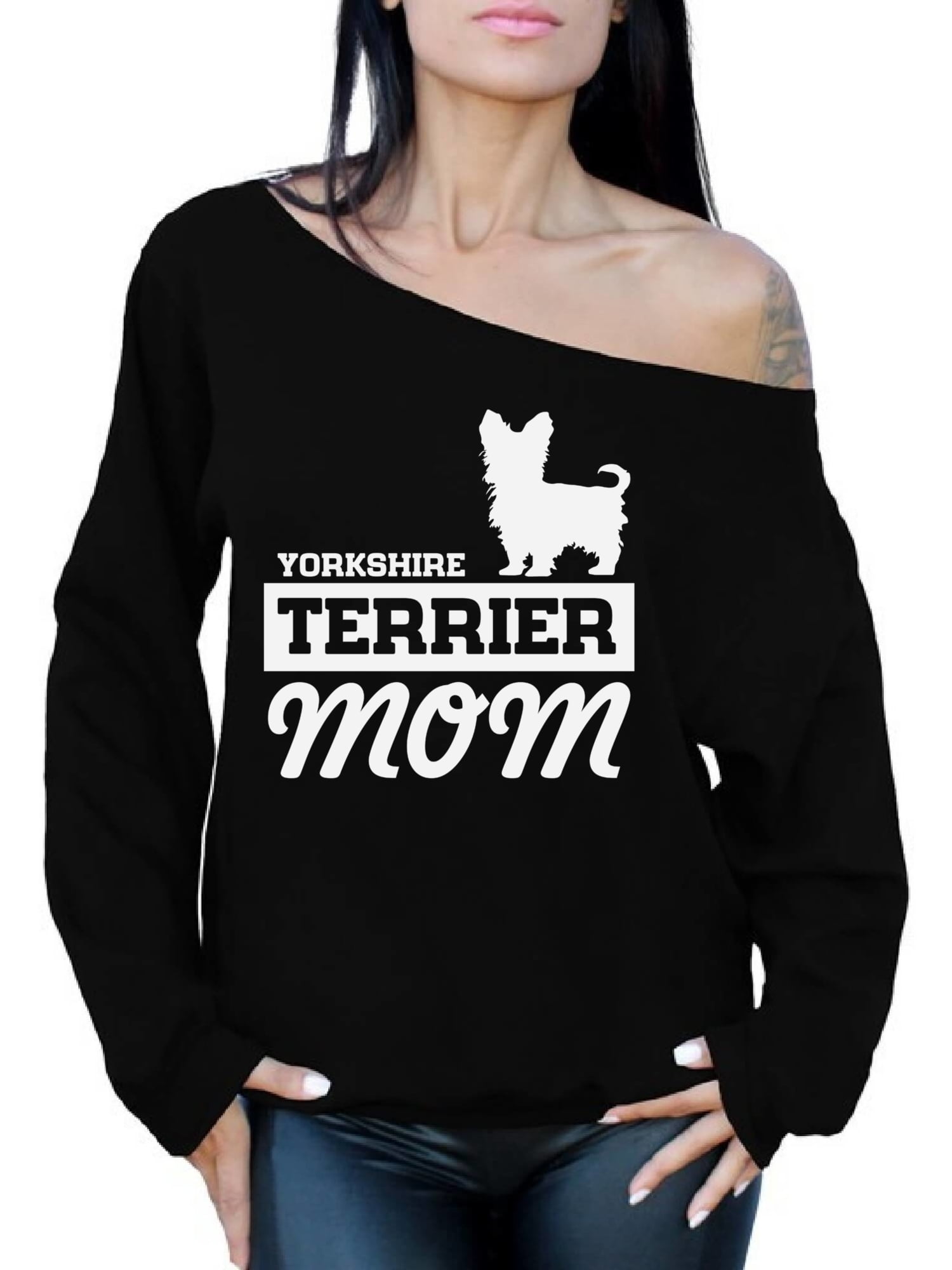 Yorkie mom sweatshirt Clearance