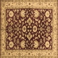 thumbnail image 1 of Ahgly Company Indoor Square Oriental Brown Industrial Area Rugs, 3' Square, 1 of 4