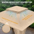 thumbnail image 6 of COOS BAY 11'x11' Pop-Up Instant Gazebo Tent with Mosquito Netting Outdoor Canopy Shelter with 121 Square Feet of Shade, Khaki, 6 of 10