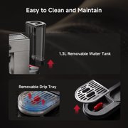 HiBREW 20 Bar Semi Automatic Espresso Machine for Home, Stainless Steel Coffee Maker with Steam Wand H10B
