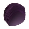 thumbnail image 2 of GILIGEGE Slouchy Turban Hats Cancer Headwear Cancer Sleep Cap Stretchy Hair Loss Beanie Hats Headwrap Head Coverings for Women Girl Ladies Women Autumn Winter Warm Solid Muslim Cap Hat Wrap Scarf Cap, 2 of 2