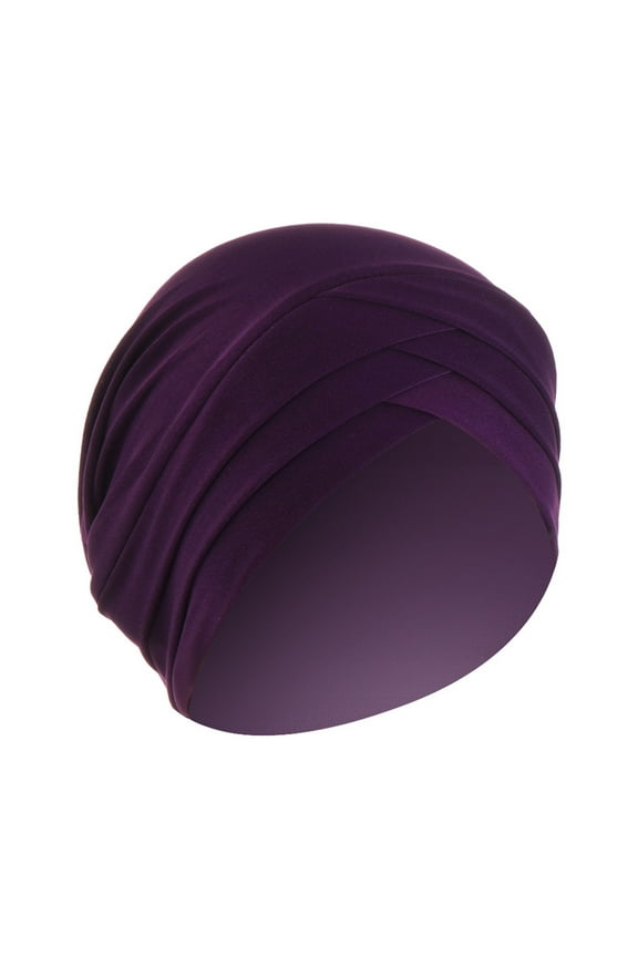 Turbans for Women Wrap Cap Turban Hats for Women Cancer Headwear for Women Chemo Head Scarf for Women Turban Head Coverings for Women Chemo Headwear for Women Turbin Purple One Size