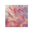thumbnail image 4 of Pink Sky Flamingo Curtain Black Out Thermal Insulation Curtains Aesthetic 54 Inch Length for Bedroom Living Room 2 panels set, 4 of 5