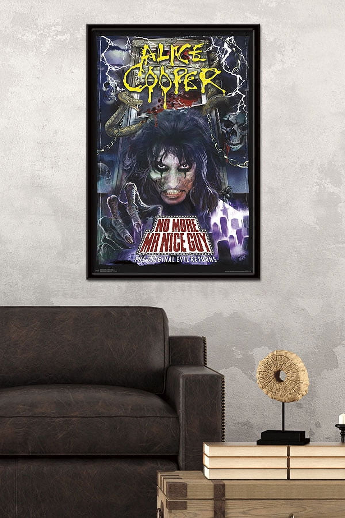 Alice Cooper - No More Mr. Nice Guy Wall Poster, 22.375" x 34", Framed