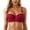 Red, variant on Women Bra Adjustable Lace Demi Bra Push Up Underwire T Shirt Seamless Black 36