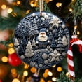 thumbnail image 3 of OAVQHLG3B Christmas Ornaments Snowman Acrylic Navy Blue, 3 of 7