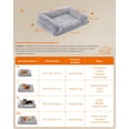 thumbnail image 4 of Cama para perros Feandrea Sofá Grande para perros medianos 91 x 68 x 23 cm con Funda Lavable y extraíble Gris Ombré, 4 of 5