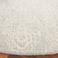 thumbnail image 3 of SAFAVIEH Ebony Acacia Diamond Area Rug, Light Blue/Ivory, 6' x 6' Round, 3 of 8