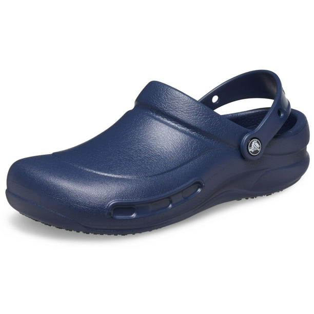 Zapatos Crocs Bistro, antideslizante, de trabajo, unisex, azul marino