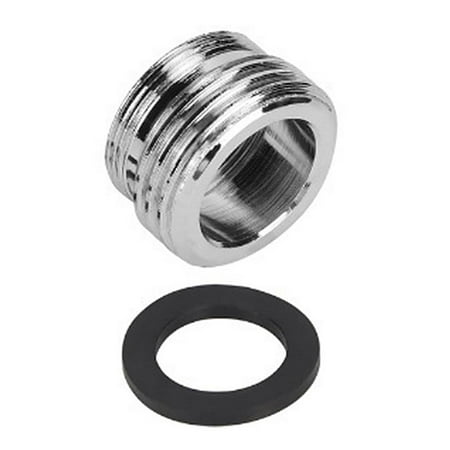 

10pcs Garden Hose Faucet Adapter Kitchen Bathroom Washer Water Tap Threaded Brass Adapter with Gasket silver