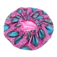 thumbnail image 1 of Bonnet Cap Floral Print African Style Satin Polyester Comfortable Hair Care Hat for Daily Wear, 1 of 11