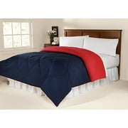Mainstays Ms Solid Rev Navy/red F/q Comforter