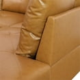 thumbnail image 5 of Star Home Living Corp Chris Faux Leather Right Facing Sectional Ginger, 5 of 11