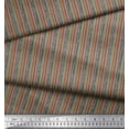 thumbnail image 3 of Soimoi Green Rayon Fabric Vertical Stripe Printed Craft Fabric by the Yard 56 Inch Wide, 3 of 3