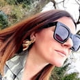 thumbnail image 2 of Gafas de Sol TAOTAOQI Vintage Cuadradas Sobredimensionadas UV400 Negro/Gris, 2 of 8