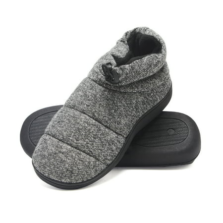 Hanes Men's Slipper Boot House Shoes with Indoor Outdoor Memory Foam Odor Protection Fresh IQ (Best Outdoor Boots Brands)
