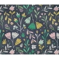 thumbnail image 2 of oneOone Cotton Flex Dark Navy Blue Fabric Leaves & Floral Artistic Dress Material Fabric Print Fabric By The Yard 40 Inch Wide, 2 of 4