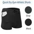 thumbnail image 1 of Men's Athletic Gym Shorts Quick Dry Workout Running Shorts with Pockets, Gray, M, 1 of 7