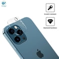 thumbnail image 3 of Deago [2 Pack] For iPhone 12 Pro Max Mini Tempered Glass Camera Lens Screen Protector Cover, 3 of 12