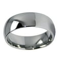 thumbnail image 5 of Tungsten Rings for Men Wedding Bands for Him Womens Wedding Bands for Her 8mm High Polished Shiny Dark Gray, 5 of 6
