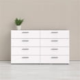 thumbnail image 4 of Atlin Designs Commode Double Moderne à 8 Tiroirs en Blanc, 4 of 14