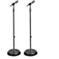 thumbnail image 2 of Support de Microphone Compact Universel - Hauteur Réglable de 2.8 à 5 Pieds Support de Micro sur Pied Léger pour Studio avec Adaptateur de Micro Standard 5/8 Pouces - Pyle PMKS5X2 (Paire), 2 of 15
