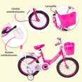thumbnail image 2 of Bicicleta Entrenadora Para Niños Aeiou Qk-09 Con Canasta R12 Fuisha, 2 of 5