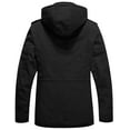 thumbnail image 3 of WenVen Men's Winter Coat Warm Puffer Jacket Hooded Windproof Parka Coat Black M, 3 of 9